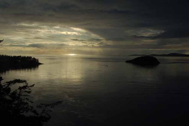 sunset at Deception Pass